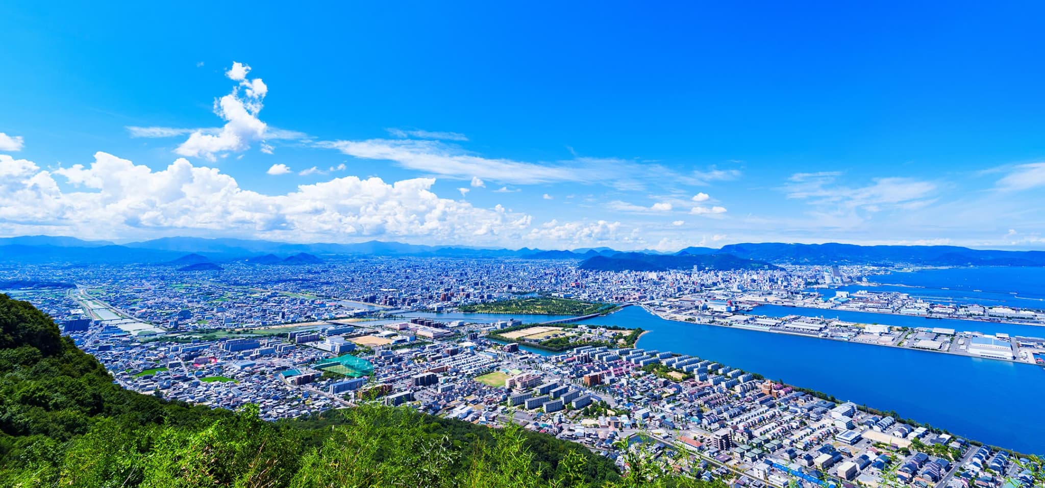 地域社会を示した風景写真